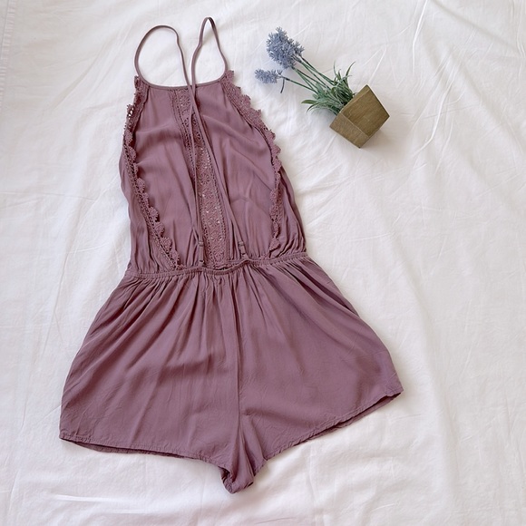 Romper, mauve, pink, purple, size XS - Picture 4 of 11